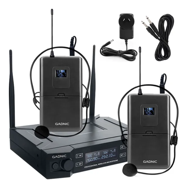 Microfono Vincha Inalambrico Karaoke Gadnic Uhf Premium