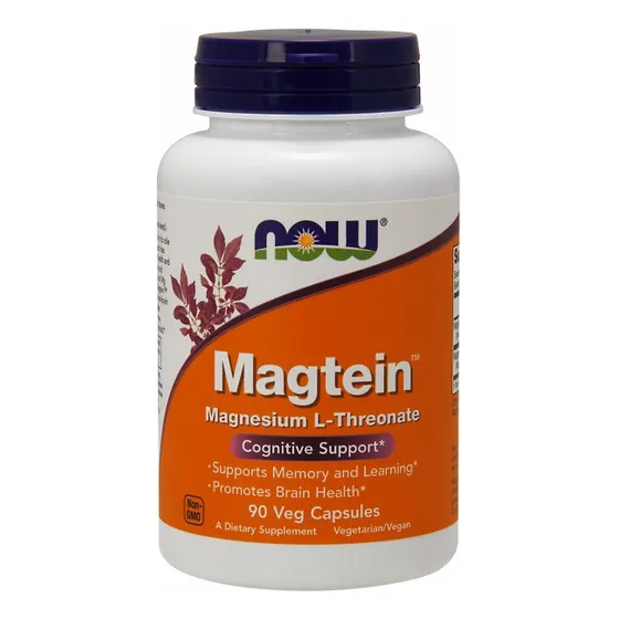 Magtein 90 Vcaps De Supplement Now Foods (paquete De 6)