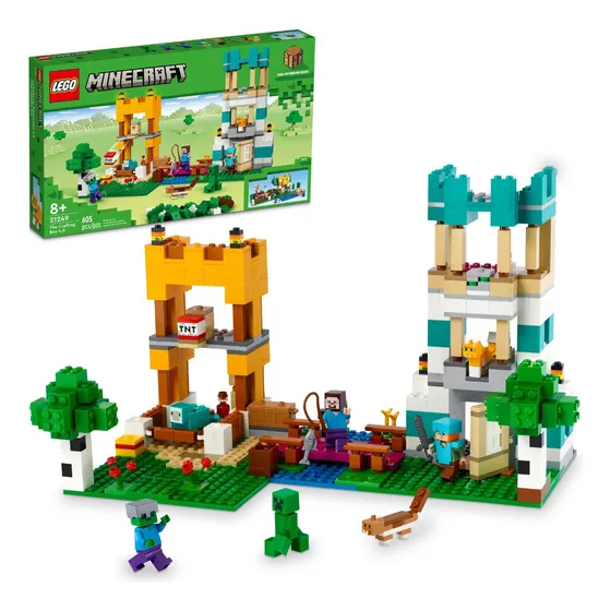 LEGO® Minecraft® Caja Modular 4.0 set 21249; juego para construir a tu manera con bricks, figuras y accesorios clásicos del videojuego