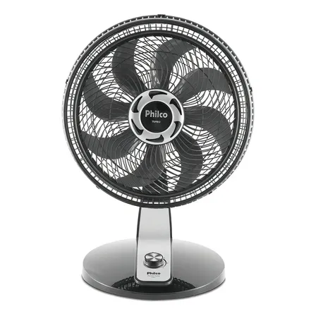 Ventilador De Mesa 47cm Pvt490 Turbo Maxx Force Philco Cor Da Estrutura Preto Cor Das Pás Cinza 40 Cm 127v 8