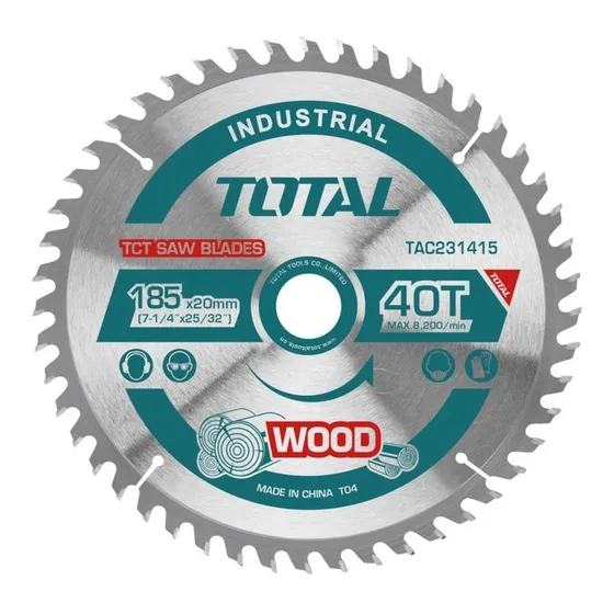 Disco De Corte Tct P. Madera 185mm 7-1/4 40t Para Ts1141856
