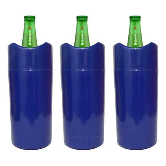 Porta Garrafa 600ml Termica Camisinha Cerveja Isopor Kit 3un