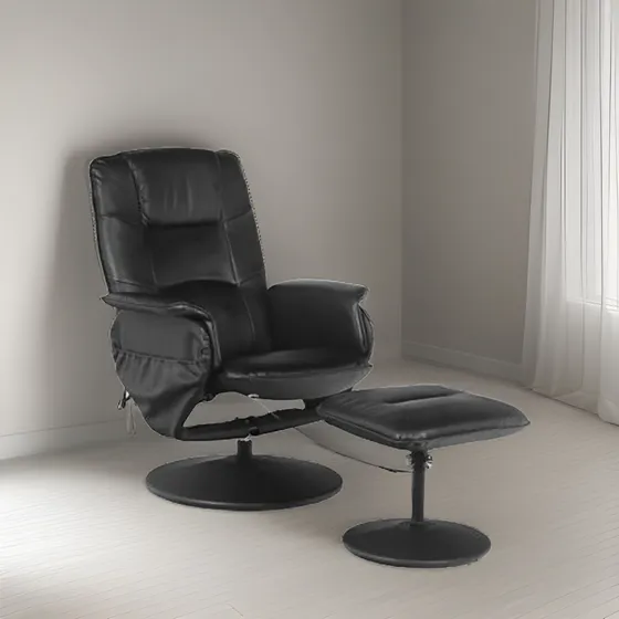 Sillón Individual De Eco Cuero Masajeador - Telecompras Sc