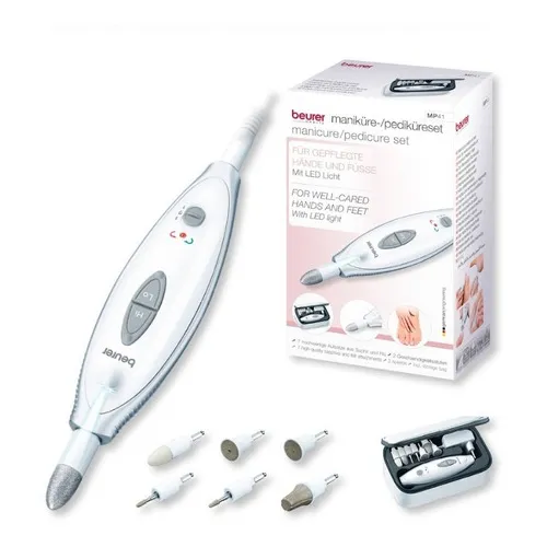 Beurer Mp41 Torno Manicuria Y Pedicuria Con 7 Fresas Y Bolso