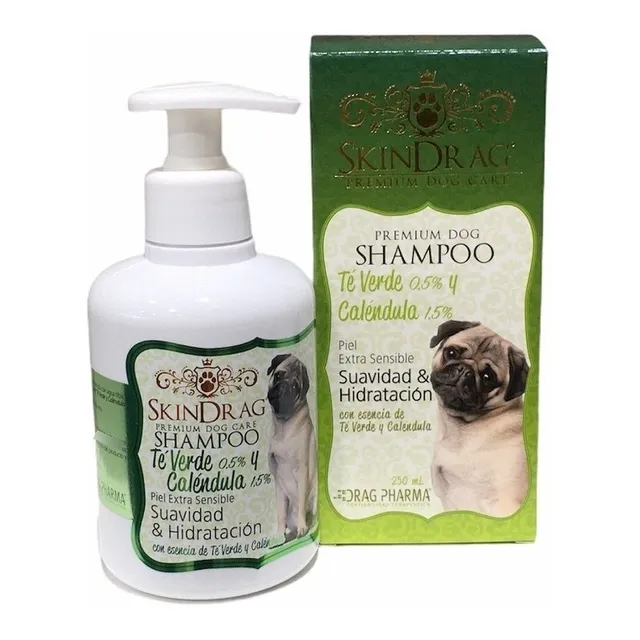 Skindrag Premium Dog Care Shampoo Caléndula 250ml. Np Fragancia Té Verde Y Caléndula
