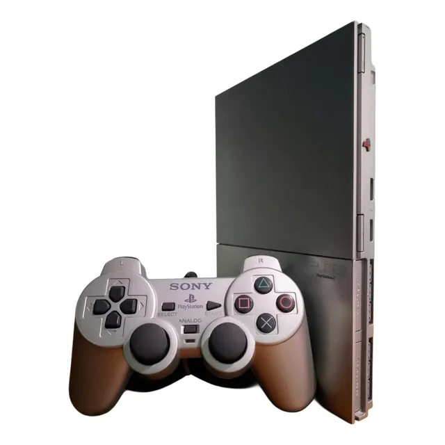 Consola Playstation 2 - Silver Satin Edition (ps2) Plateado
