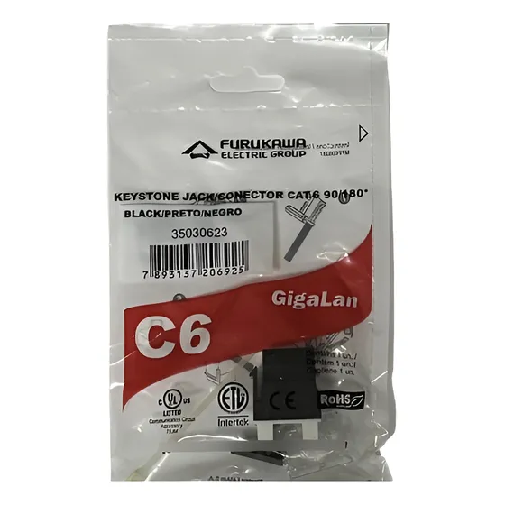 Jack Rj45 Cat 6 Conector Hembra Furukawa 35030623 En Palermo