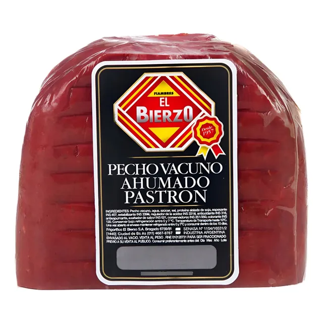 Fiambre Pastrón Ahumado El Bierzo X 2 Kg.  Linea Premium