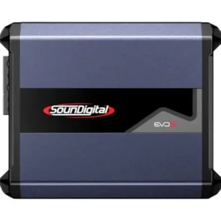 Módulo Amplificador SounDigital 800.1 EVO 5 Classe D 1 Canal 4 Ohms - 800W RMS Potência Som Automotivo Audiofrequência Digital Carro Moto Caminhonete SUV 800.1-4 SD 800 WRMS SD800.1 SD800.1-4 EVO5