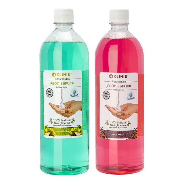 Kit Ahorro 2 Jabones Espuma Antibacterial 1000ml Cu