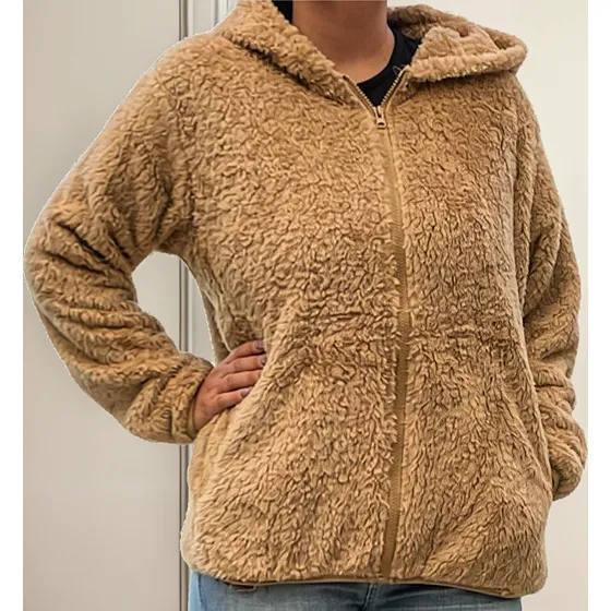 Polerón Polar Corderito, Peludo Mujer Invierno, Colores.