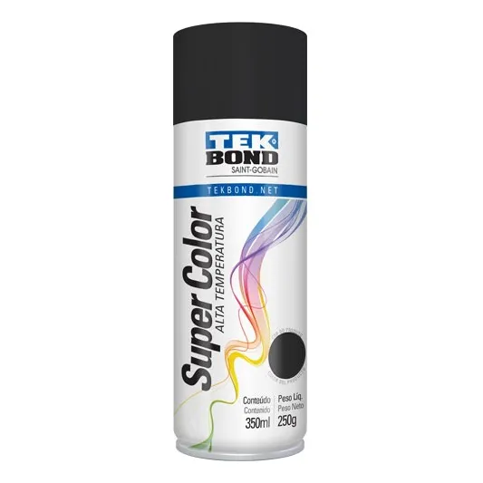 Negro Mate Alta Temperatura - Pintura En Spray Tekbond