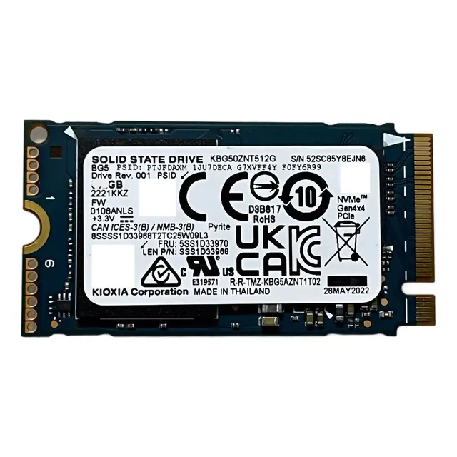 Disco Ssd Kioxia Bg5 512gb M.2 2242 4x4 Oem Ct