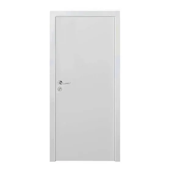 Kit Porta De Madeira 210x90cm Lisa Primer Direita Wt
