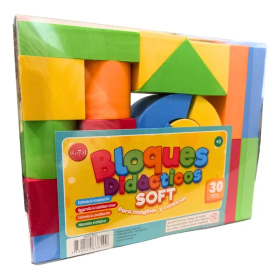 Bloques De Goma Eva 30pcs Royal Estimula La Coordinacion