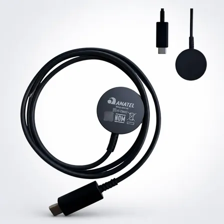 Cabo Carregador Usb-c Samsung Galaxy Watch Original Ep-or900 Preto