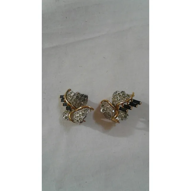 Zarcillos Elegantes Con Brillantes. Usados