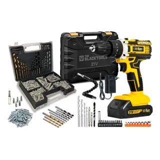 Parafusadeira Furadeira Impacto 21v Tb-21pw + Kit 300 Peças Parafusadeira Furadeira Impacto 21v Tb-21pw + Kit 300 Peças