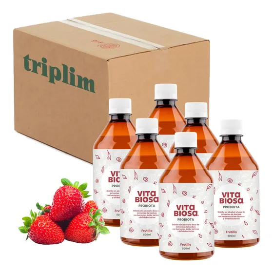Probiótico Bebible Vita Biosa Caja X 6 Unidades 500 Ml Salud