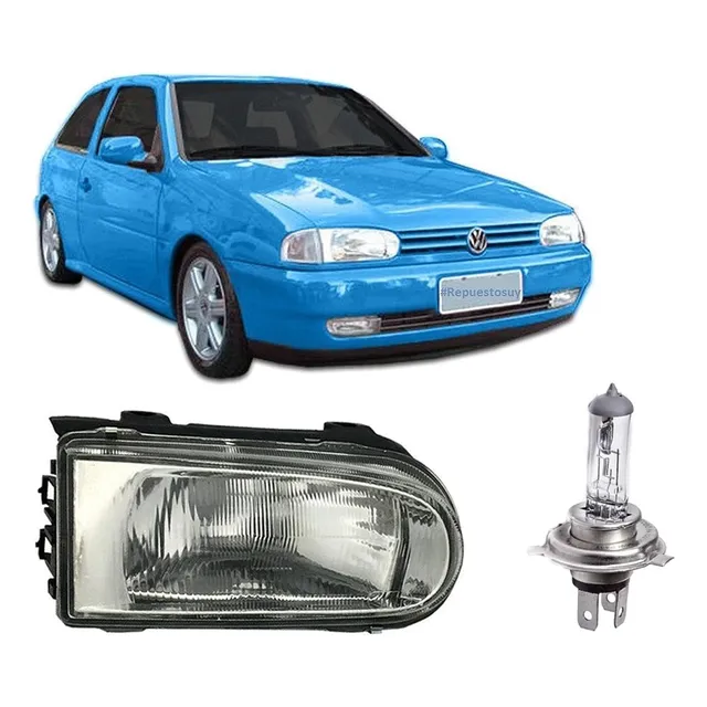 Semioptica + Lampara H4 Gol G2 Parati Saveiro Derecha 95 99