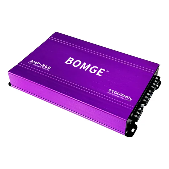 Bomge Amplificador Dub 4 Canales Amp268 5500watts Max Color Purple