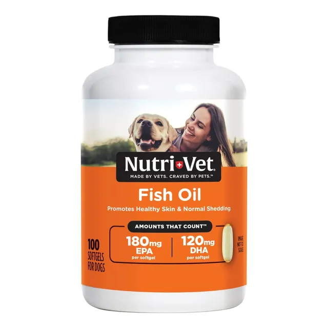 Aceite De Pescado Para Perros Nutri-vet 100 Softgel