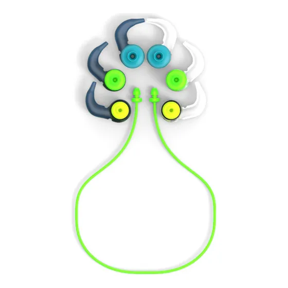 Tapones De Oídos De Natación Forma Abeto De Silicón Multi Na Color Verde