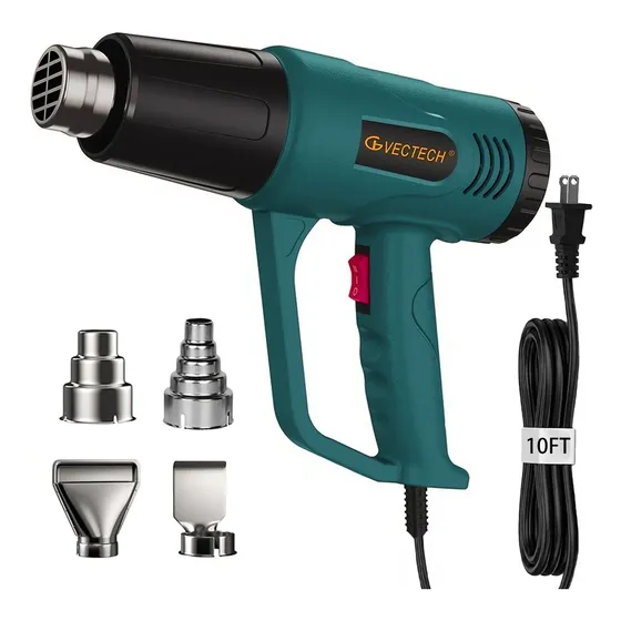 Soprador Térmico 2 Temperaturas Cabo 3 M Verde-escuro 127v