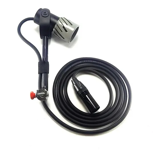 Microfone Para Zabumba Com Garra, Não Usa Phantom Power
