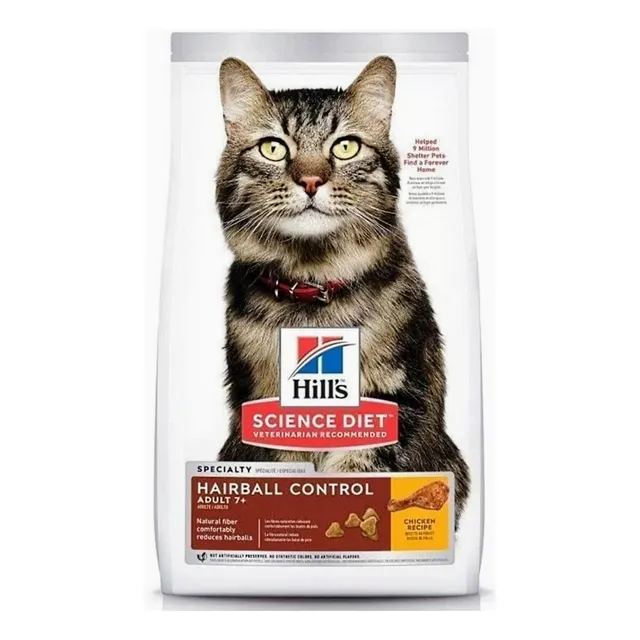 Alimento Hill's Science Diet Hairball Control 7+ X 3.5 Lb
