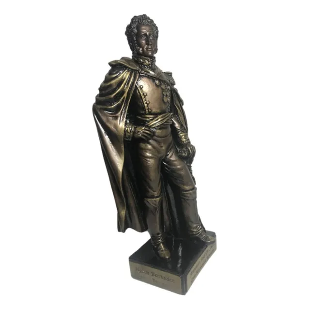Antonio José De Sucre Imagen Escultura, Poliresina Alto 38cm