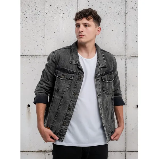 Chaqueta Campera Jacket De Jean Para Hombre, Caballero Ebk ®