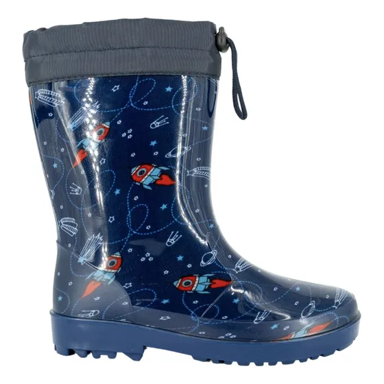 Bota De Agua Con Polar Zamio Azul Bamboo