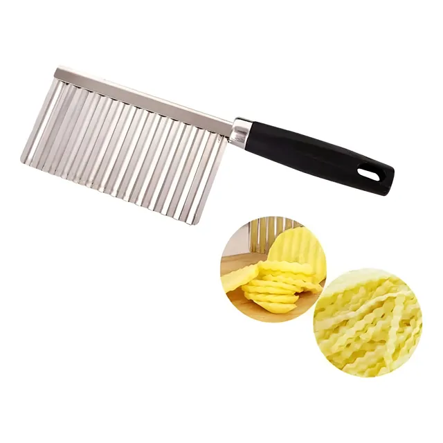 Cuchillo Cortador Para Papas Fritas Onduladas