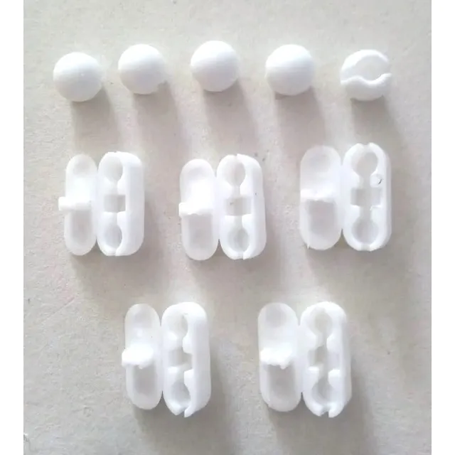 5 Topes Plásticos Y 5 Conectores Plásticos Para Persianas