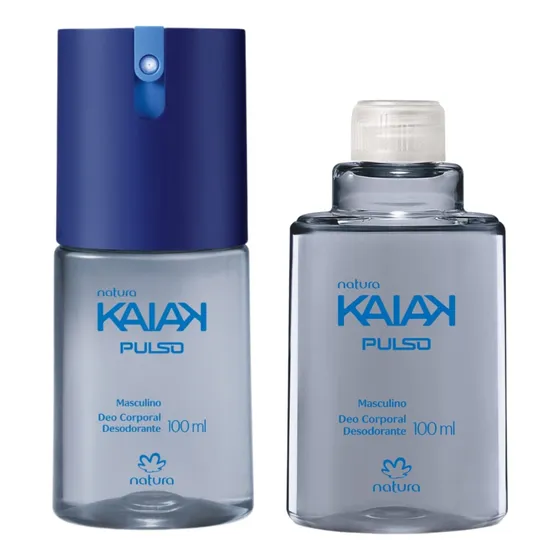 Natura Kaiak Pulso Deo Corporal 100ml + Kaiak Pulso Refil 100ml