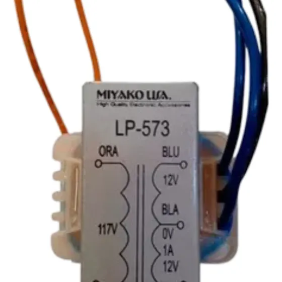 Transformador Miyako Usa Lp-573 12v-0-12v 1a