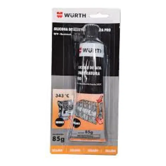 Silicona Alta Temperatura Negra Wurth
