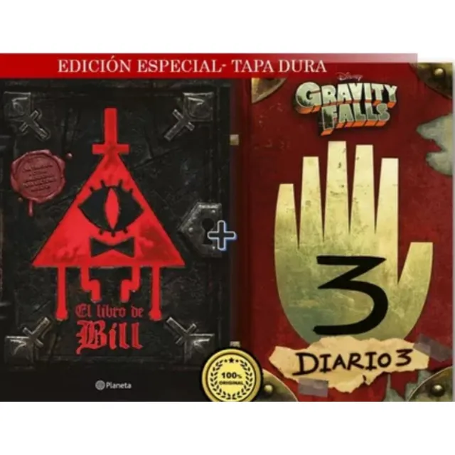 Libro De Bill Y Gravity Falls 3 ( 2 Libros Tapa Dura )