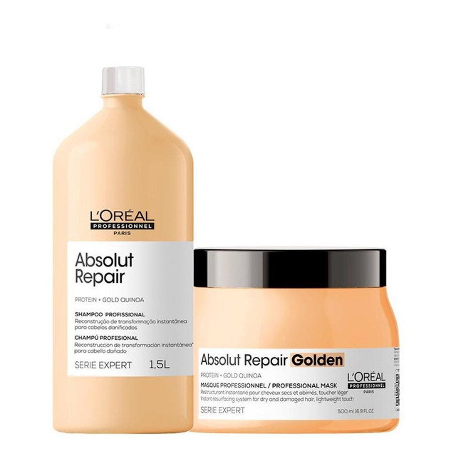 Kit L'oréal Prof Serie Exp Absolut Repair Sh 1500 Ml E Másc Kit L'oréal Prof Serie Exp Absolut Repair Sh 1500 Ml E Másc