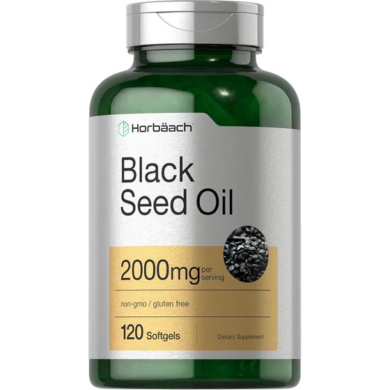 Aceite De Semilla Negra 2000mg 120 Cáps Horbaach