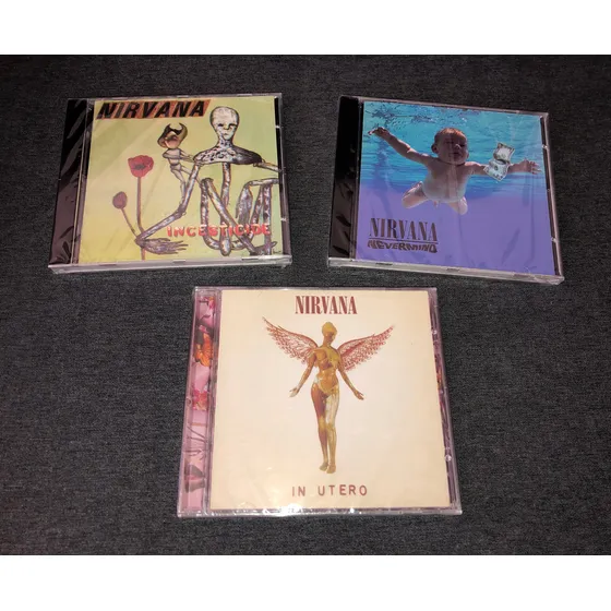 Nirvana Nevermind In Utero Incesticide Cds Lote X 3 Nuevos