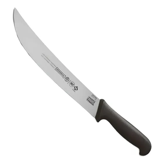 Faca De Carne Curva 5517-10pr Mundial Cor Preto