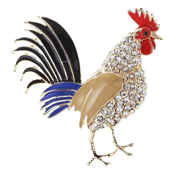 Pin De Broche De Animal De Gallo Para Tu Ropa, , Gorro, Etc
