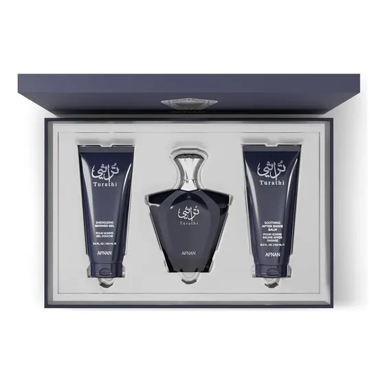 Kit Afnan Turathi Blue - Perfume + Shower Gel + After Shave