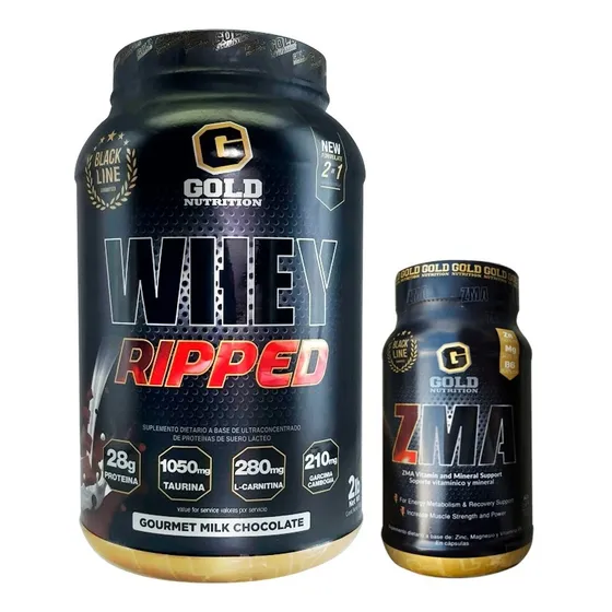 Whey Ripped + Zma. Combo Gold Nutrition Outlet