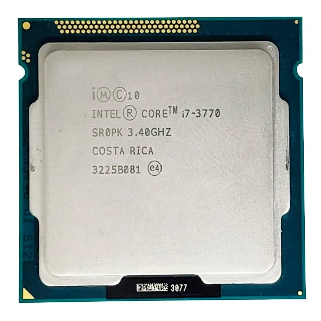 Procesador Intel Core i7 3770 Scott 1155 de 3,4 GHz de tercera generación