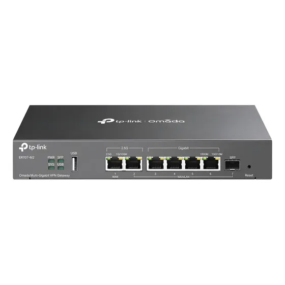 Router Vpn Tp-link ER707-M2 Omada 6-puertos Wan 1-usb Wan Banda Ancha