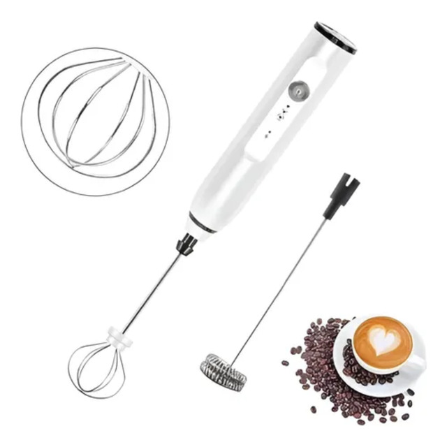 Batidor Espumador De Leche Y Cafe Inalambrico Con Usb Batidor Espumador De Leche Y Cafe Inalambrico Con Usb