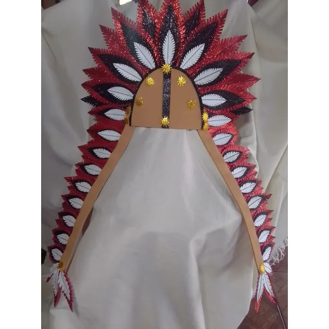 Penacho Plumas En Foami Penacho Indígena Tribu Cherokee